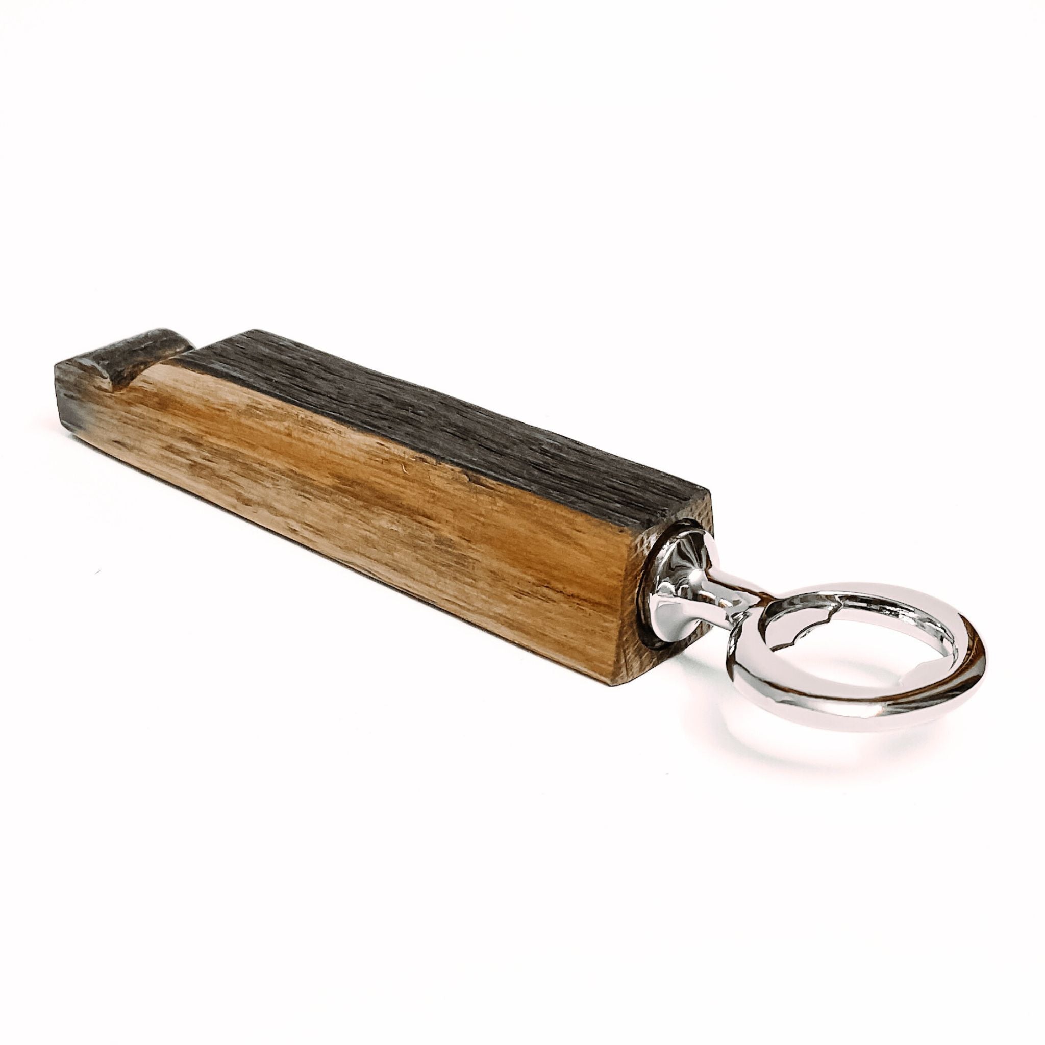 Barrel Stave Bottle Opener – Rustic Oak | Handcrafted Handheld Opener