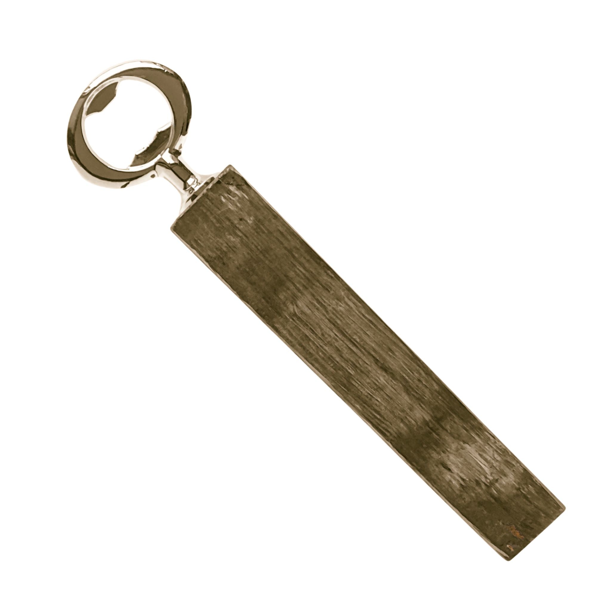 Barrel Stave Bottle Opener – Rustic Oak | Handcrafted Handheld Opener