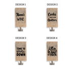 Bottle stopper standard engraving design options 1-4