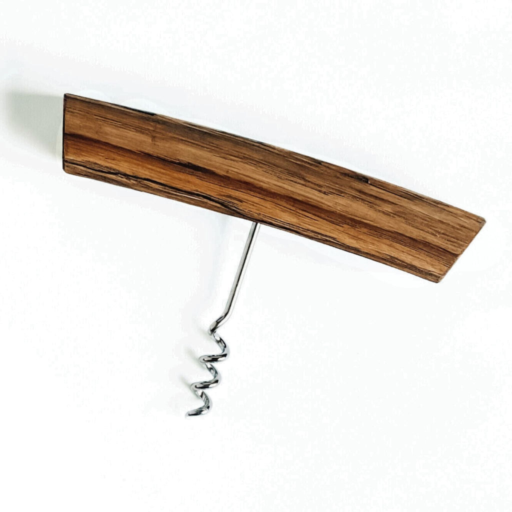 Barrel Stave Corkscrew - Rustic Oak | Handcrafted T-Style Opener