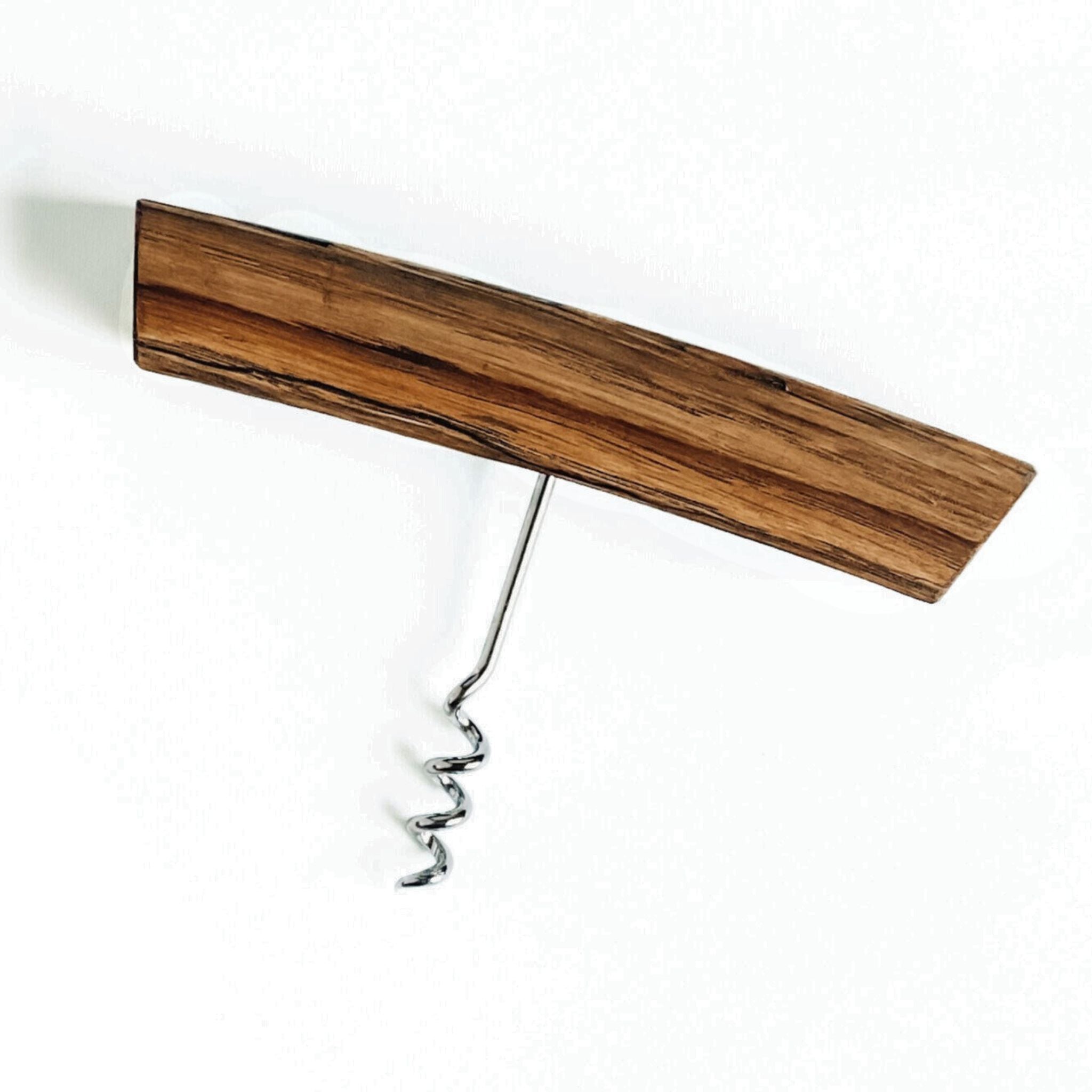 Barrel Stave Corkscrew - Rustic Oak | Handcrafted T-Style Opener