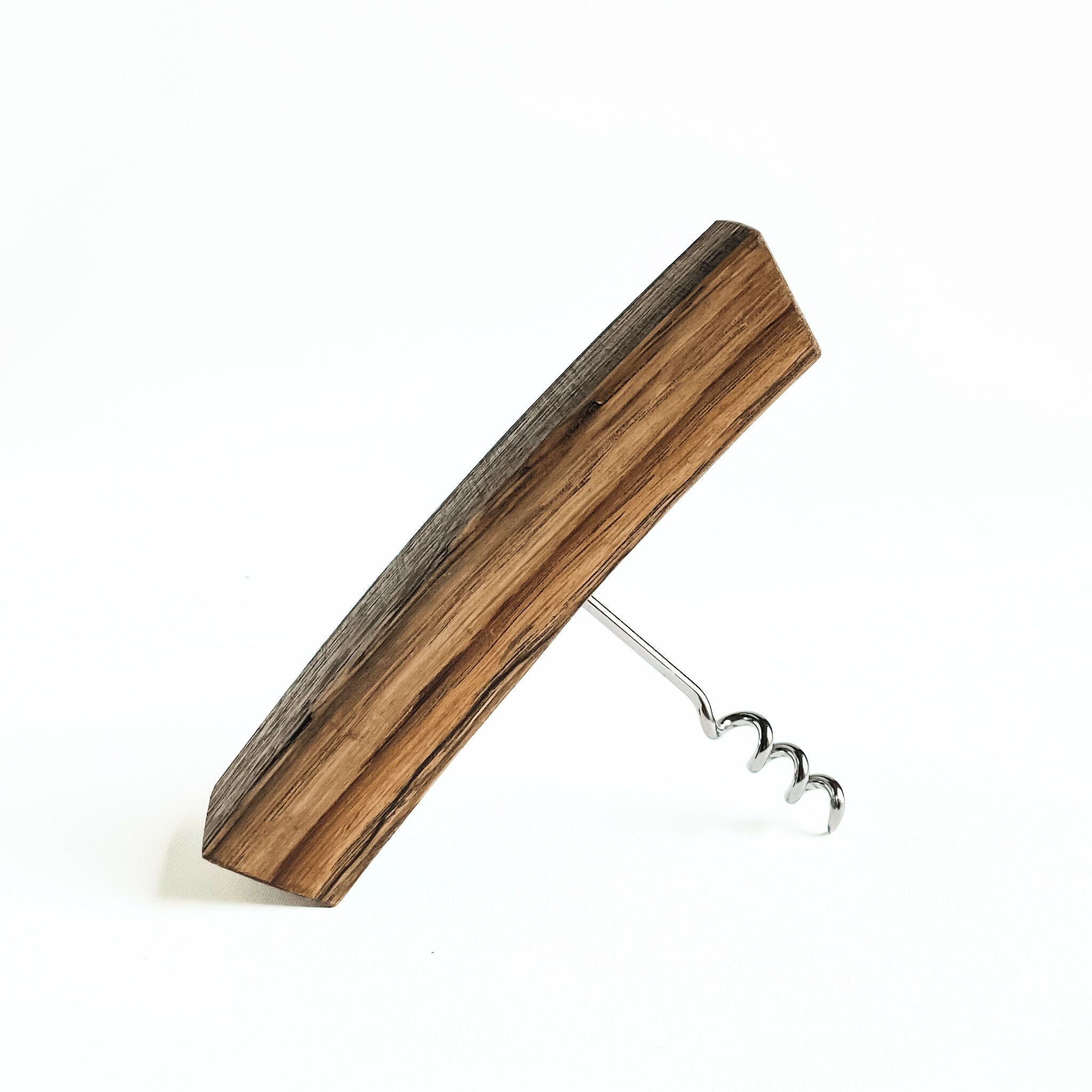 Barrel Stave Corkscrew - Rustic Oak | Handcrafted T-Style Opener