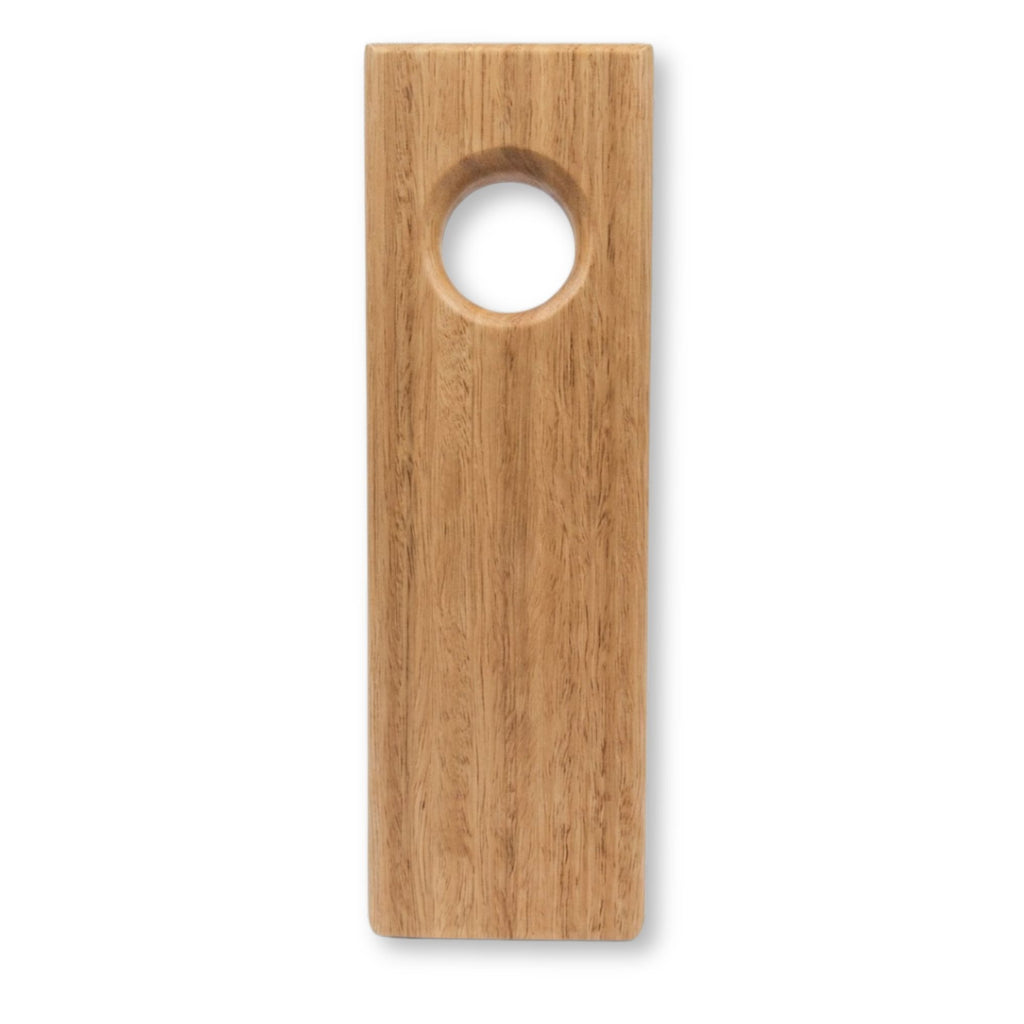 Hardwood floating ine bottle holder in Blackbutt timber