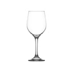 395ml stemmed wine glass with classic goblet shape on a white background