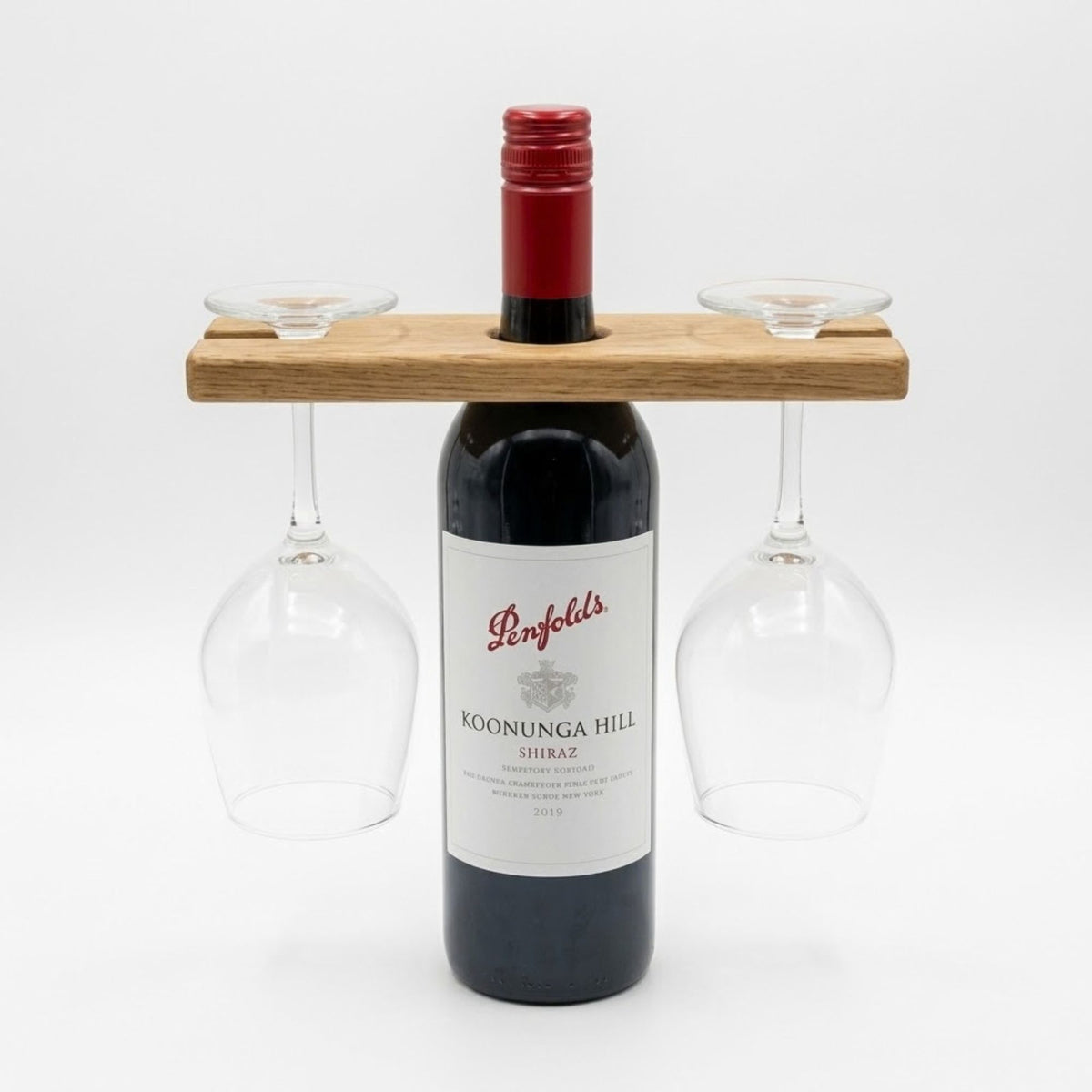 Hardwood Wine Butler & Glasses Gift Set