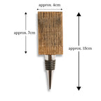 Barrel stave wine bottle stopper dimensions, approx 130mm x 40mm