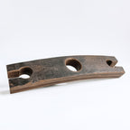 Barrel Stave 2 glass wine caddy, top view