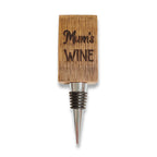 Engraved barrel stave wine bottle stopper personalised as a gift